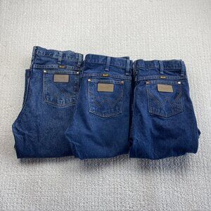 Bundle Lot x3 Wrangler Jeans Men's 32* Cowboy Cut Slim A305 936PWD Western Rodeo